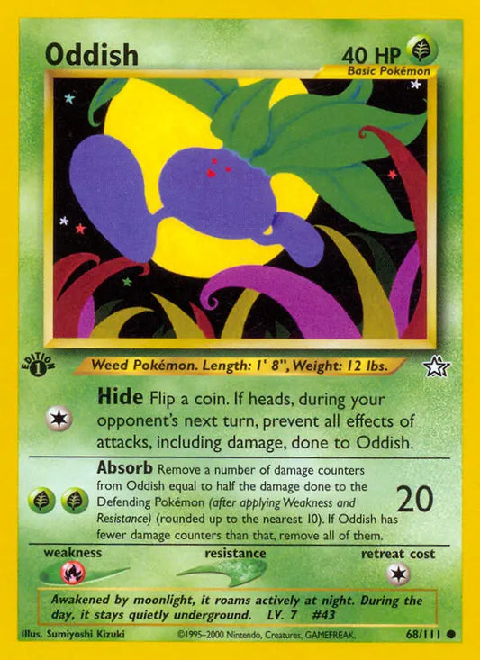 Oddish 68 Neo Genesis Pokesingles