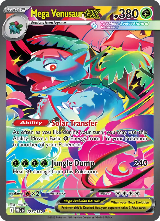 Mega Venusaur ex 177 Mega Evolution Pokesingles