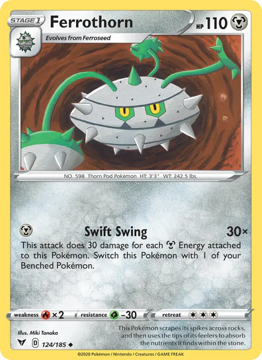 Ferrothorn 124 Vivid Voltage Pokesingles
