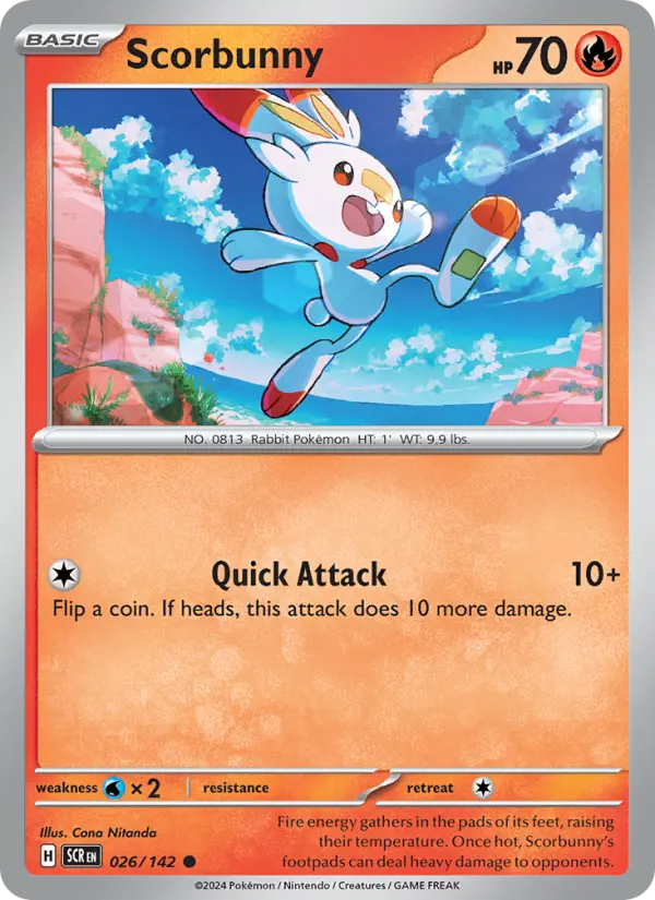 Scorbunny 26 Stellar Crown Pokesingles