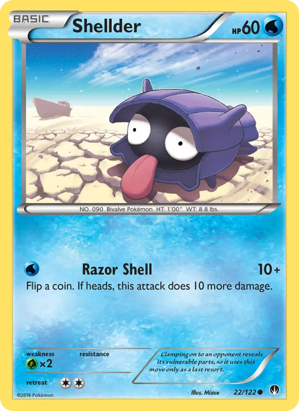 Shellder 22 BREAKpoint Pokesingles