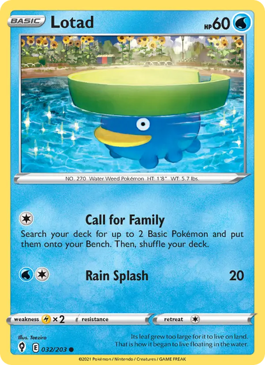 Lotad 32 Evolving Skies Pokesingles