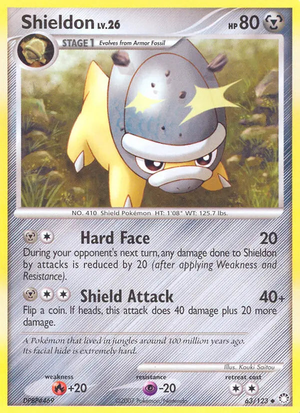 Shieldon 63 Mysterious Treasures Pokesingles