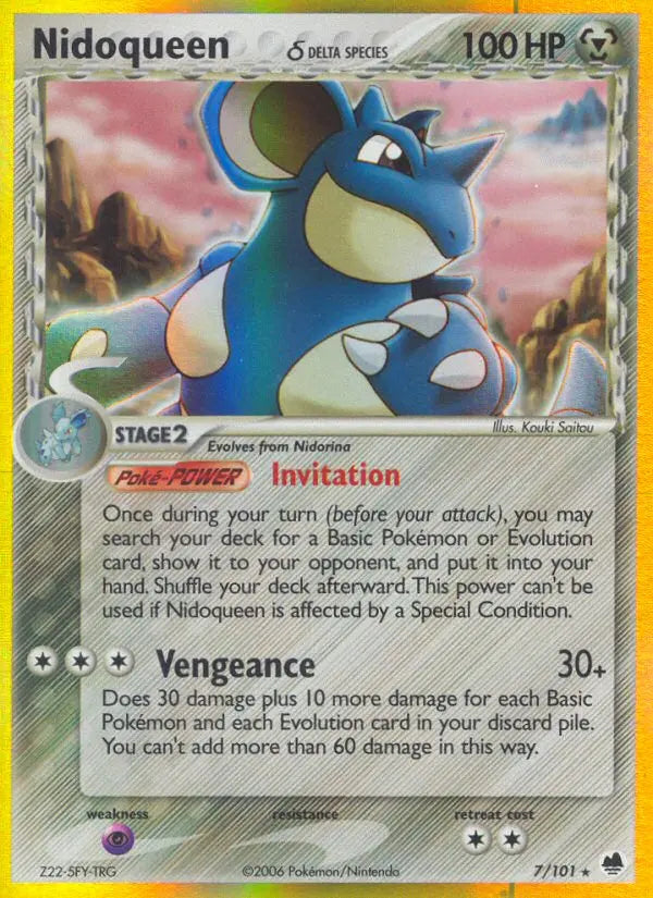 Nidoqueen δ 7 Dragon Frontiers Pokesingles