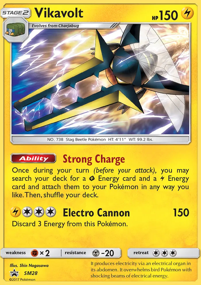 Vikavolt SM28 SM Black Star Promos Pokesingles