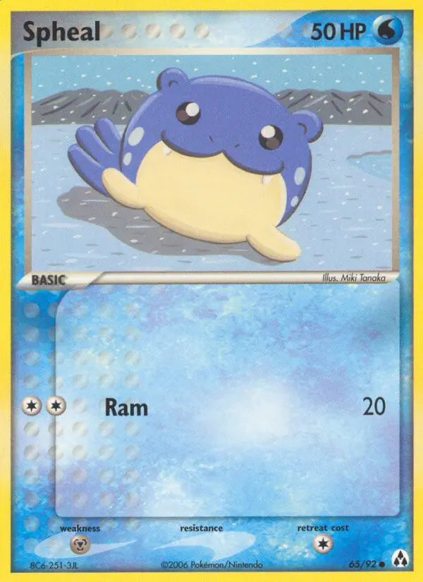 Spheal 65 Legend Maker Pokesingles