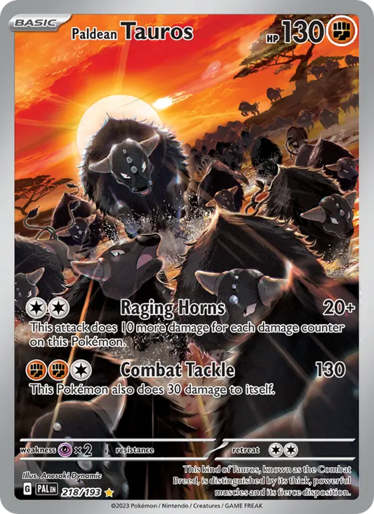 Paldean Tauros 218 Paldea Evolved Pokesingles