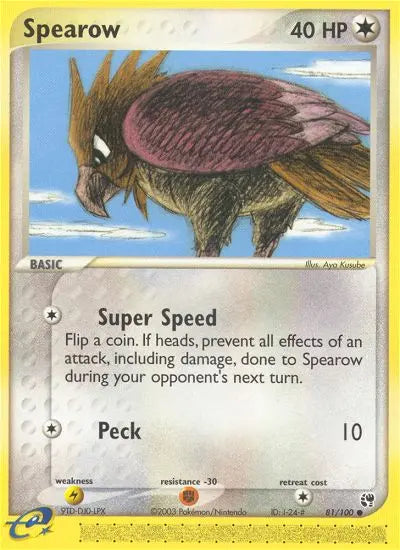 Spearow 81 Sandstorm Pokesingles