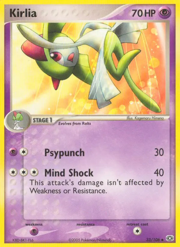 Kirlia 33 Emerald Pokesingles