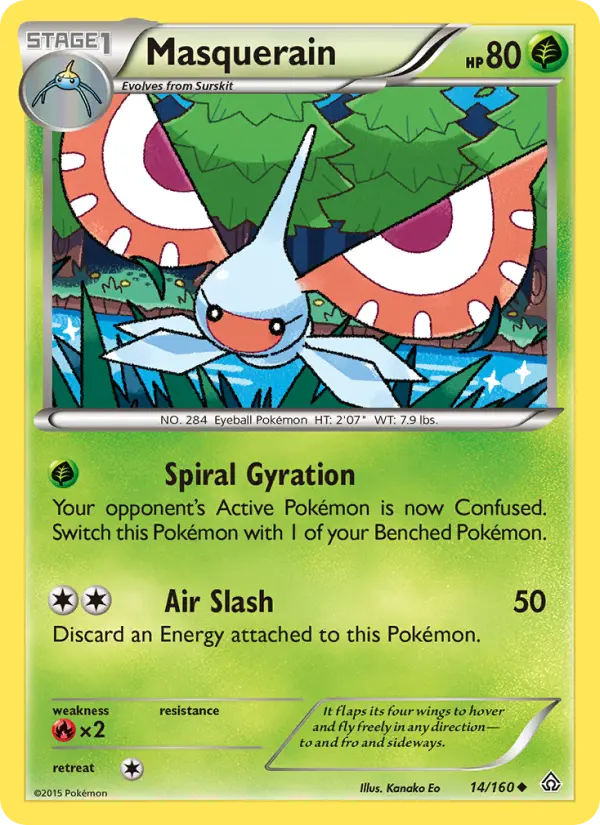Masquerain 14 Primal Clash Pokesingles