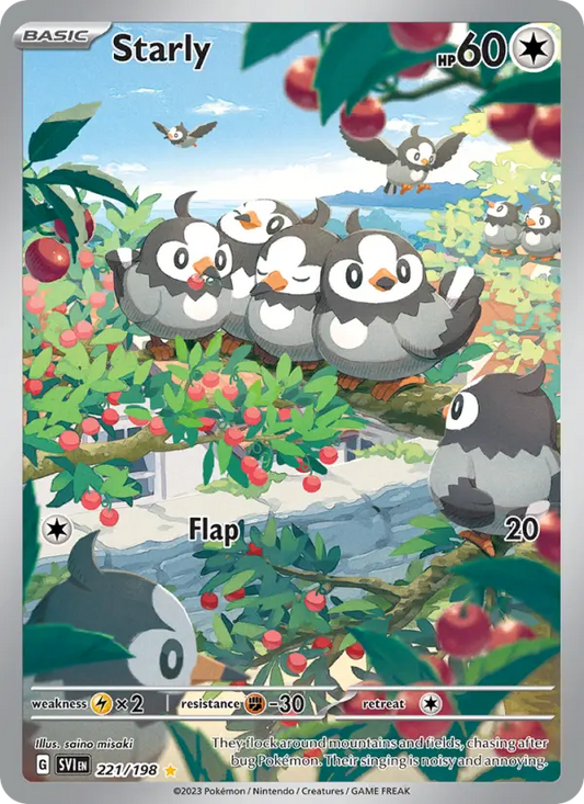 Starly 221 Scarlet & Violet Pokesingles