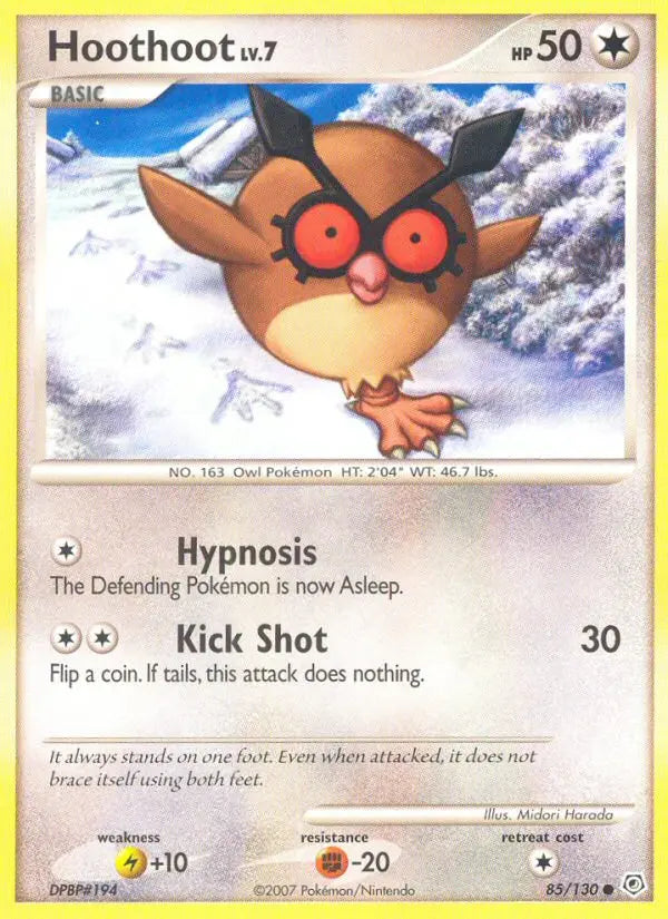 Hoothoot 85 Diamond & Pearl Pokesingles