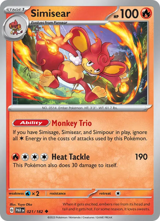 Simisear 21 Paradox Rift Pokesingles