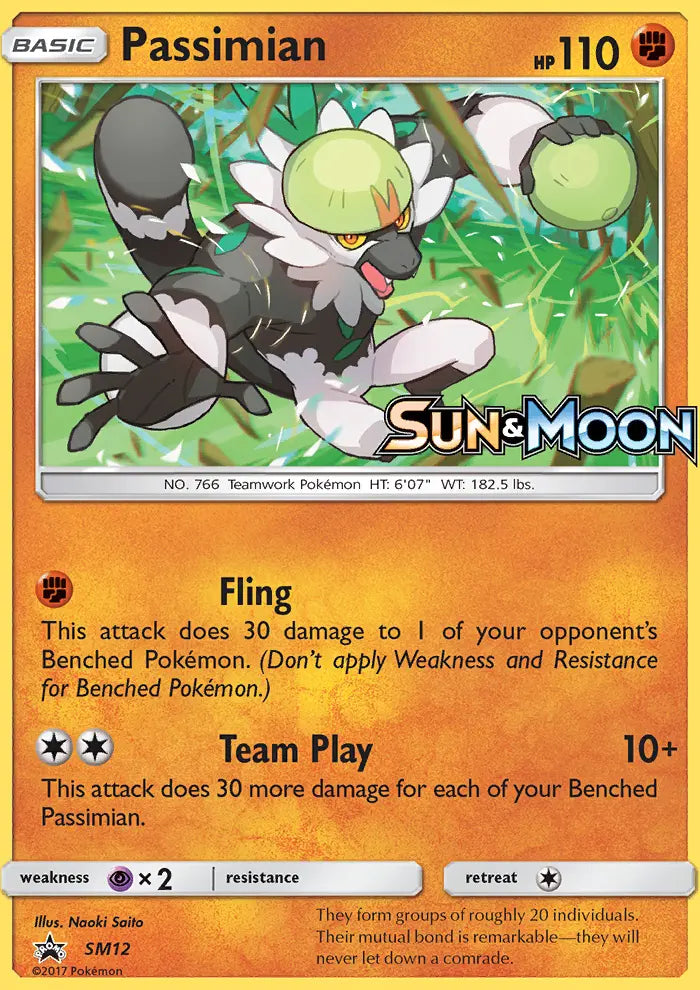 Passimian SM12 SM Black Star Promos Pokesingles