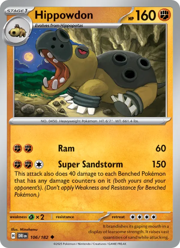Hippowdon 106 Destined Rivals Pokesingles