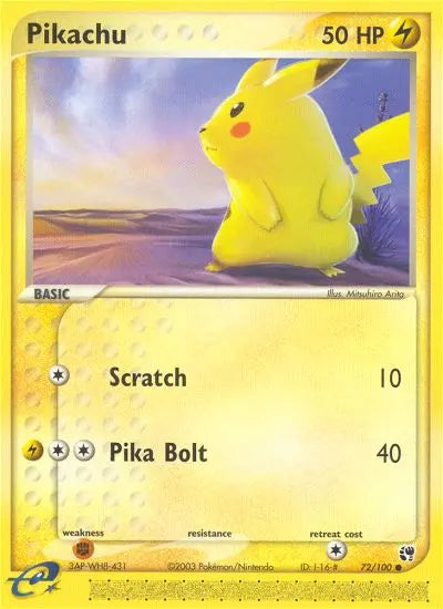 Pikachu 72 Sandstorm Pokesingles