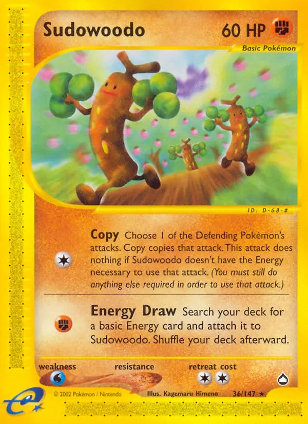 Sudowoodo 36 Aquapolis Pokesingles