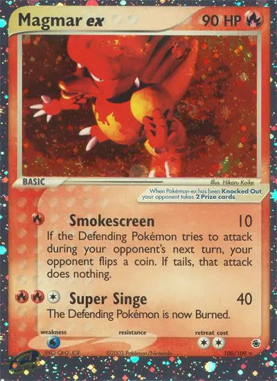 Magmar ex 100 Ruby & Sapphire Pokesingles