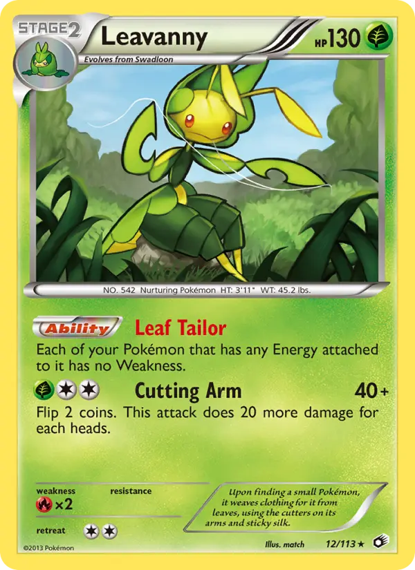 Leavanny 12 Legendary Treasures Pokesingles
