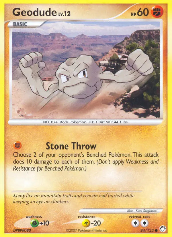 Geodude 84 Mysterious Treasures Pokesingles