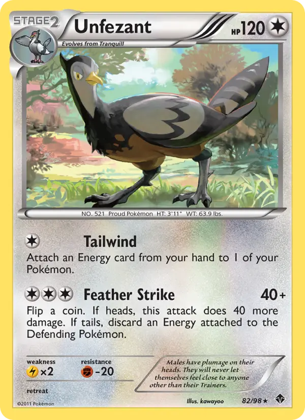 Unfezant 82 Emerging Powers Pokesingles
