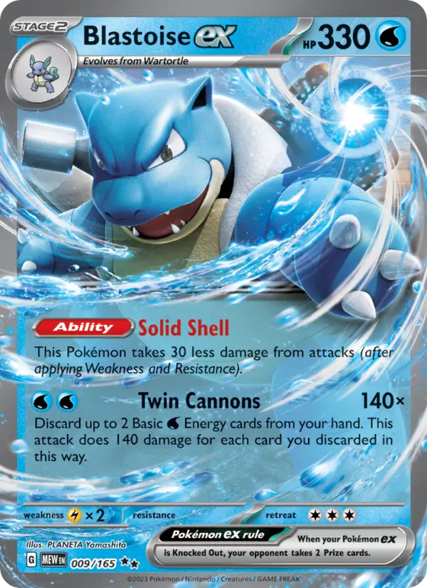 Blastoise ex 9 151 Pokesingles