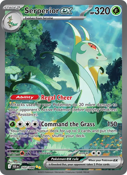Serperior ex 164 Black Bolt Pokesingles