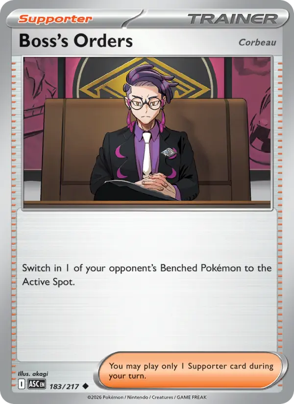 Boss's Orders 183 Ascended Heroes Pokesingles