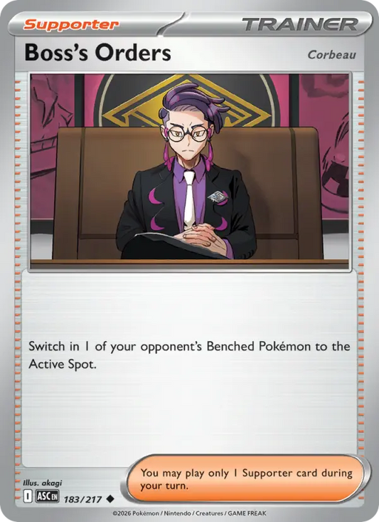 Boss's Orders 183 Ascended Heroes Pokesingles