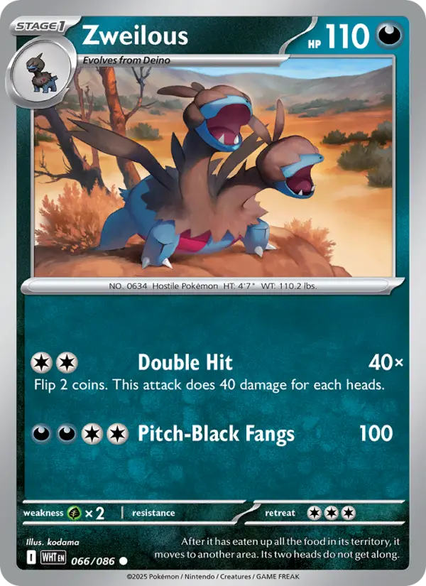 Zweilous 66 White Flare Pokesingles