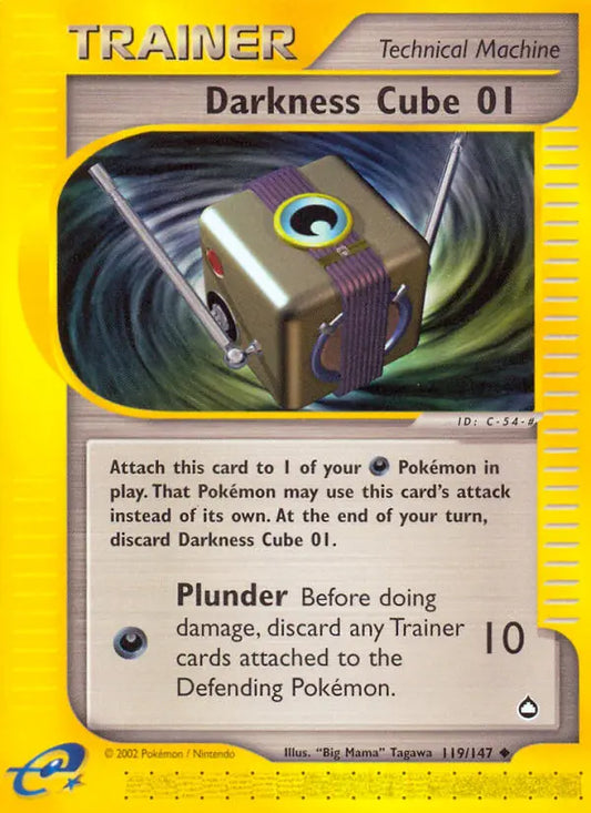 Darkness Cube 01 119 Aquapolis Pokesingles