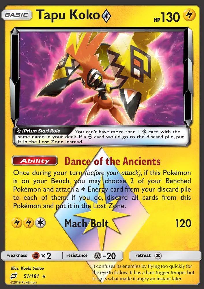 Tapu Koko ◇ 51 Team Up Pokesingles