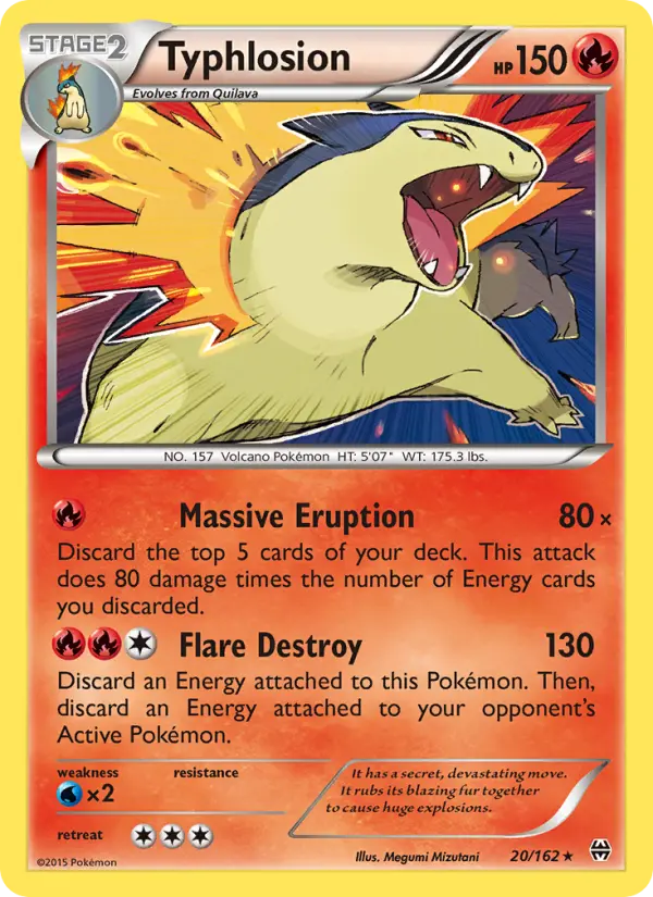 Typhlosion 20 BREAKthrough Pokesingles