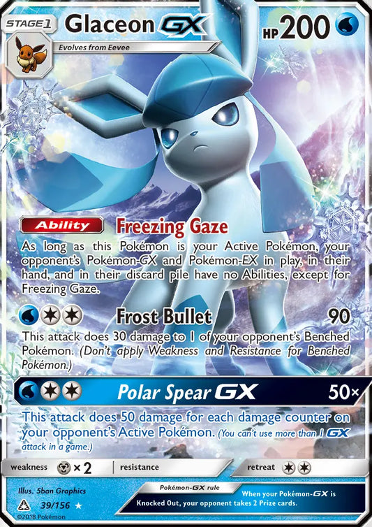 Glaceon GX 39 Ultra Prism Pokesingles