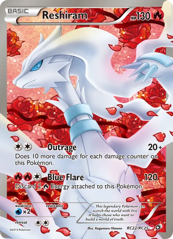 Reshiram RC22 Legendary Treasures Pokesingles
