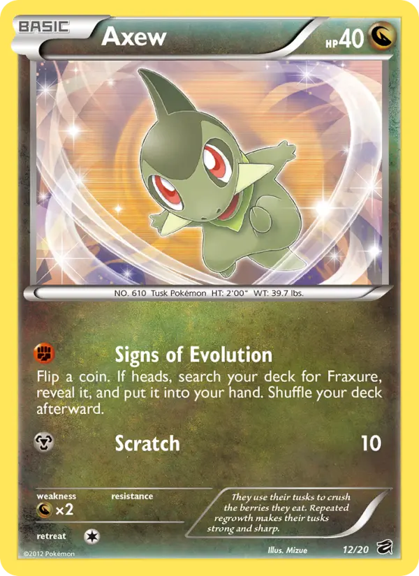 Axew 12 Dragon Vault Pokesingles
