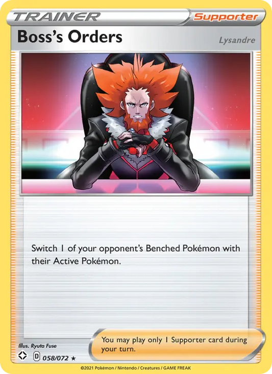Boss's Orders (Lysandre) 58 Shining Fates Pokesingles