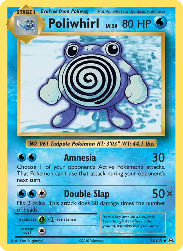 Poliwhirl 24 Evolutions Pokesingles
