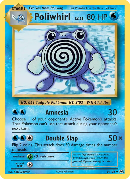 Poliwhirl 24 Evolutions Pokesingles