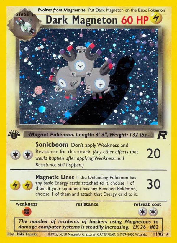 Dark Magneton 11 Team Rocket Pokesingles