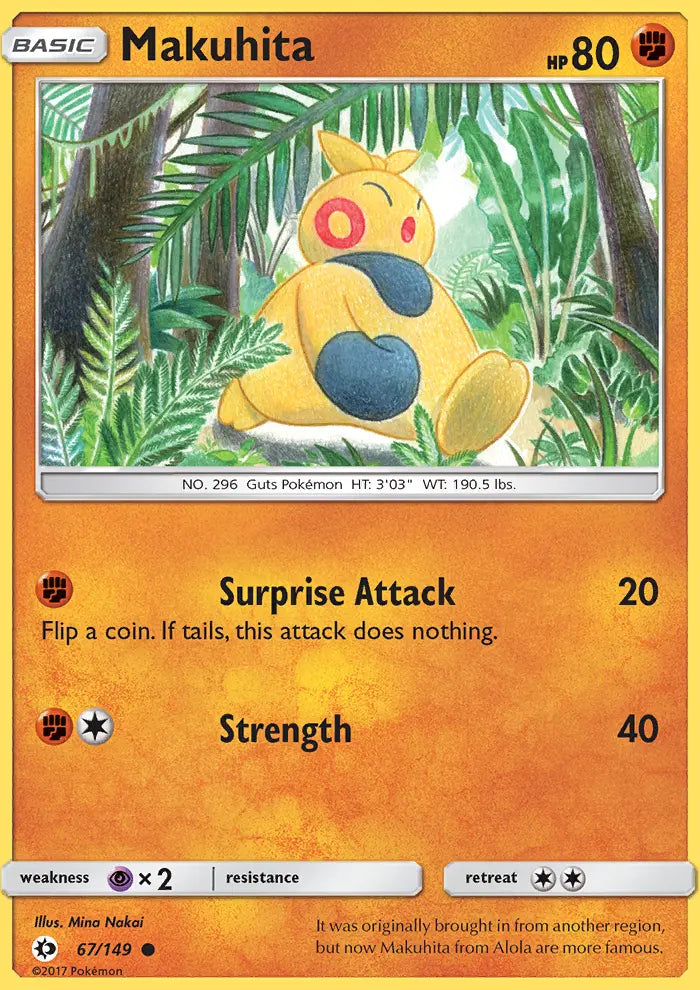 Makuhita 67 Sun & Moon Pokesingles