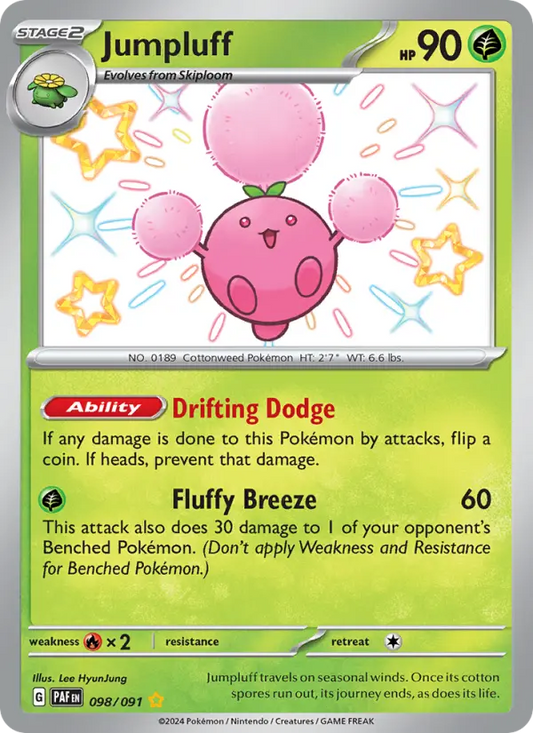 Jumpluff 98 Paldean Fates Pokesingles