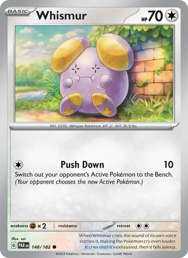 Whismur 148 Paradox Rift Pokesingles