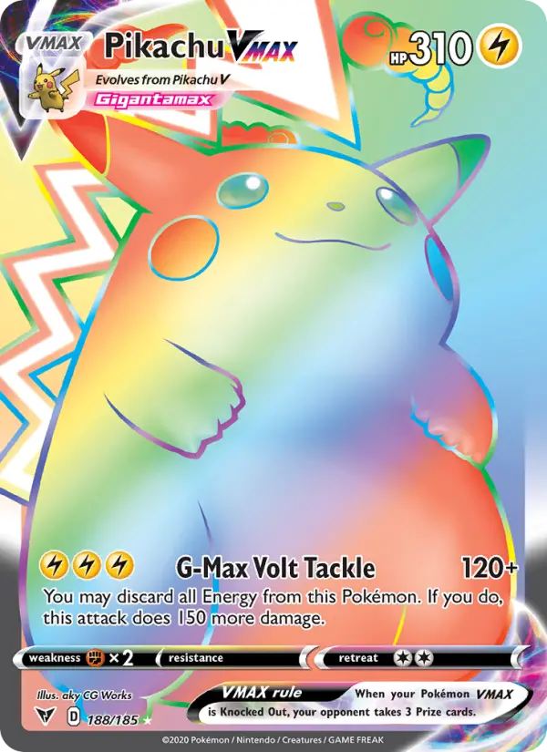 Pikachu VMAX 188 Vivid Voltage Pokesingles