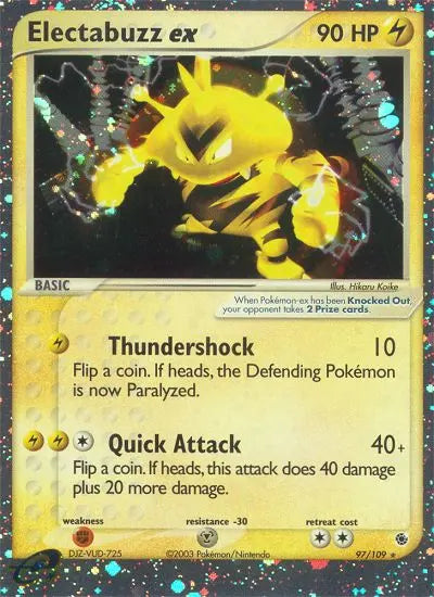 Electabuzz ex 97 Ruby & Sapphire Pokesingles
