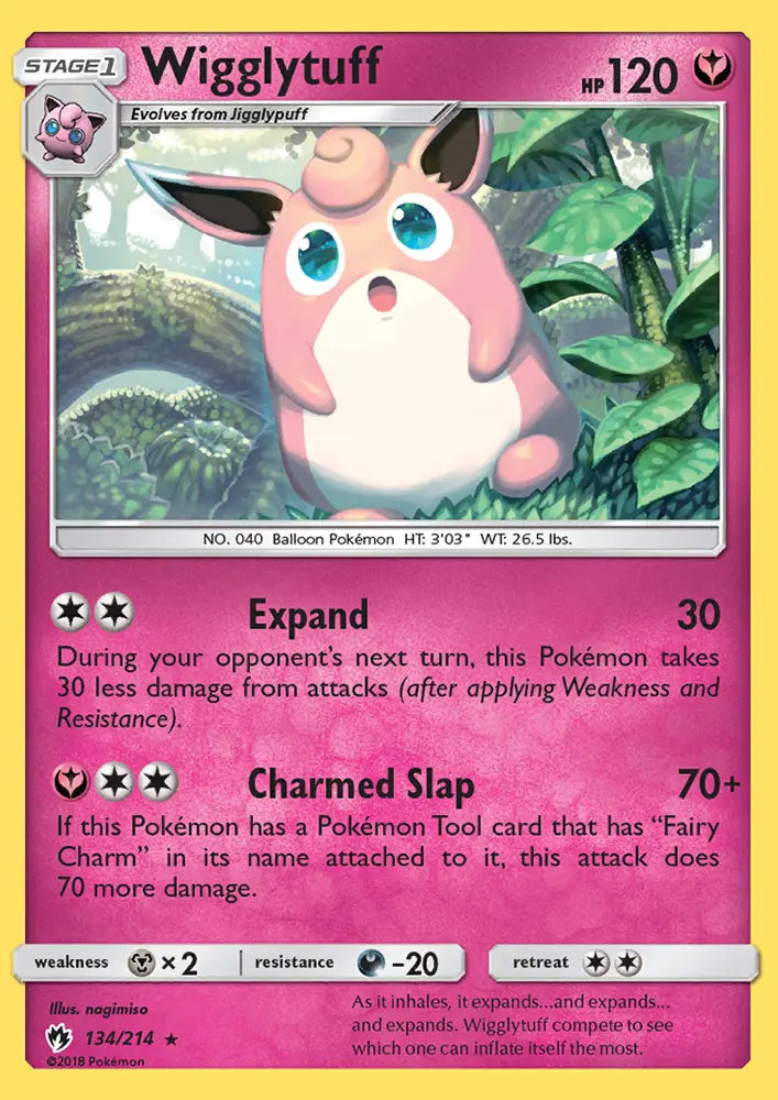 Wigglytuff 134 Lost Thunder Pokesingles