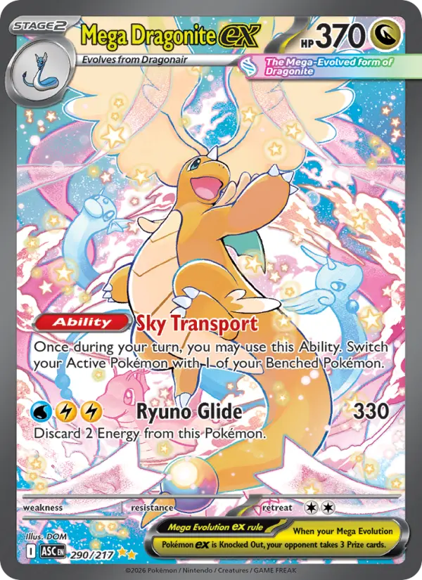 Mega Dragonite ex 290 Ascended Heroes Pokesingles