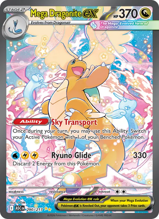 Mega Dragonite ex 290 Ascended Heroes Pokesingles