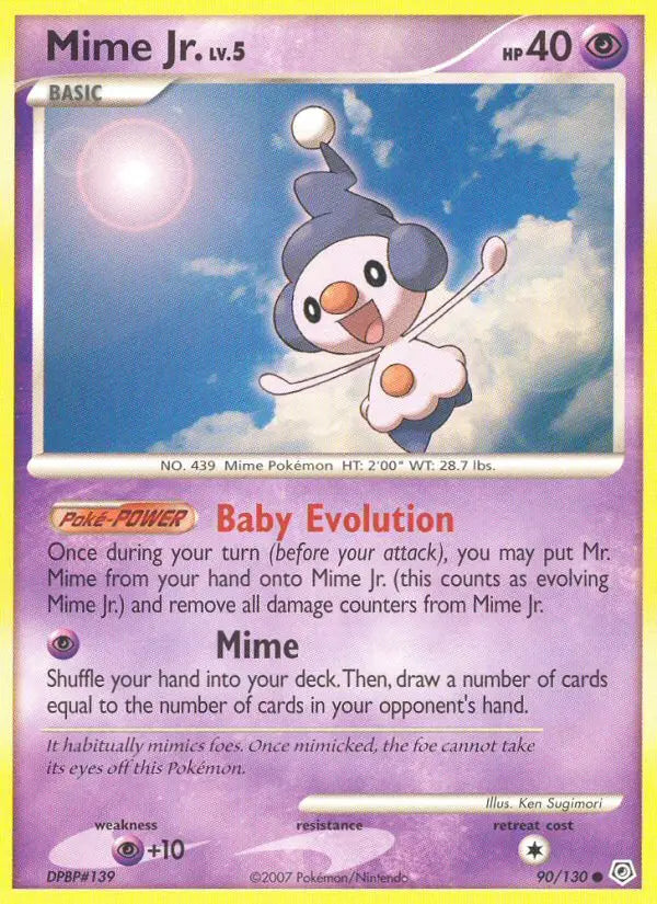 Mime Jr. 90 Diamond & Pearl Pokesingles