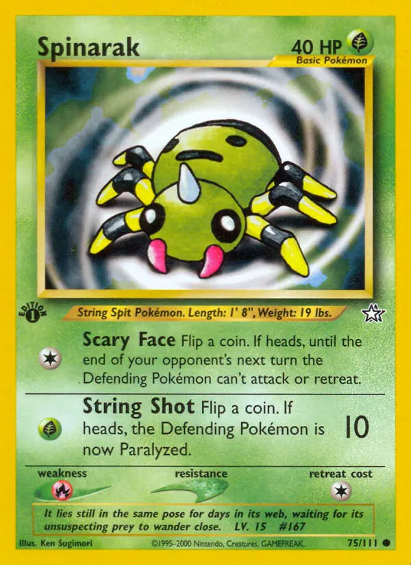 Spinarak 75 Neo Genesis Pokesingles